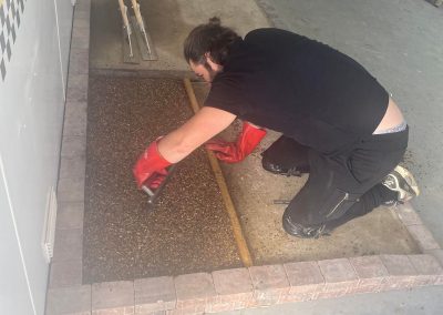 Resin bound driveway Resin bound patio Resin bound surface Resin bound pathway permeable surface surfacing options sustainable surfacing Resin bound Training course Learn resin bound